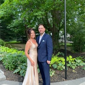 Show Me Your MuMu Anderson Maxi Dress Champagne Lux Satin